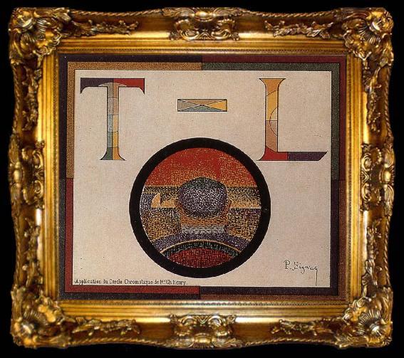 framed  Paul Signac Impression, ta009-2